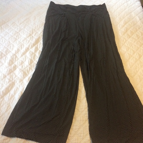 Vintage feel wide leg flowy palazzo pants XL - Picture 2 of 6